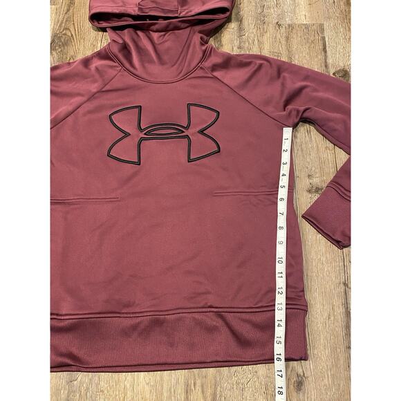 Under Armour Womens Coldgear Fleece Big Logo Hoodie Size Small - Picture 10 of 12